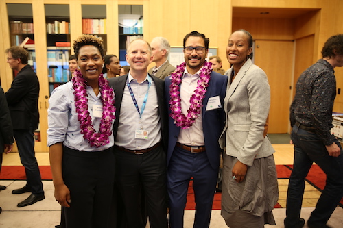 Staff and faculty at the 2018 Diversity Month Reception